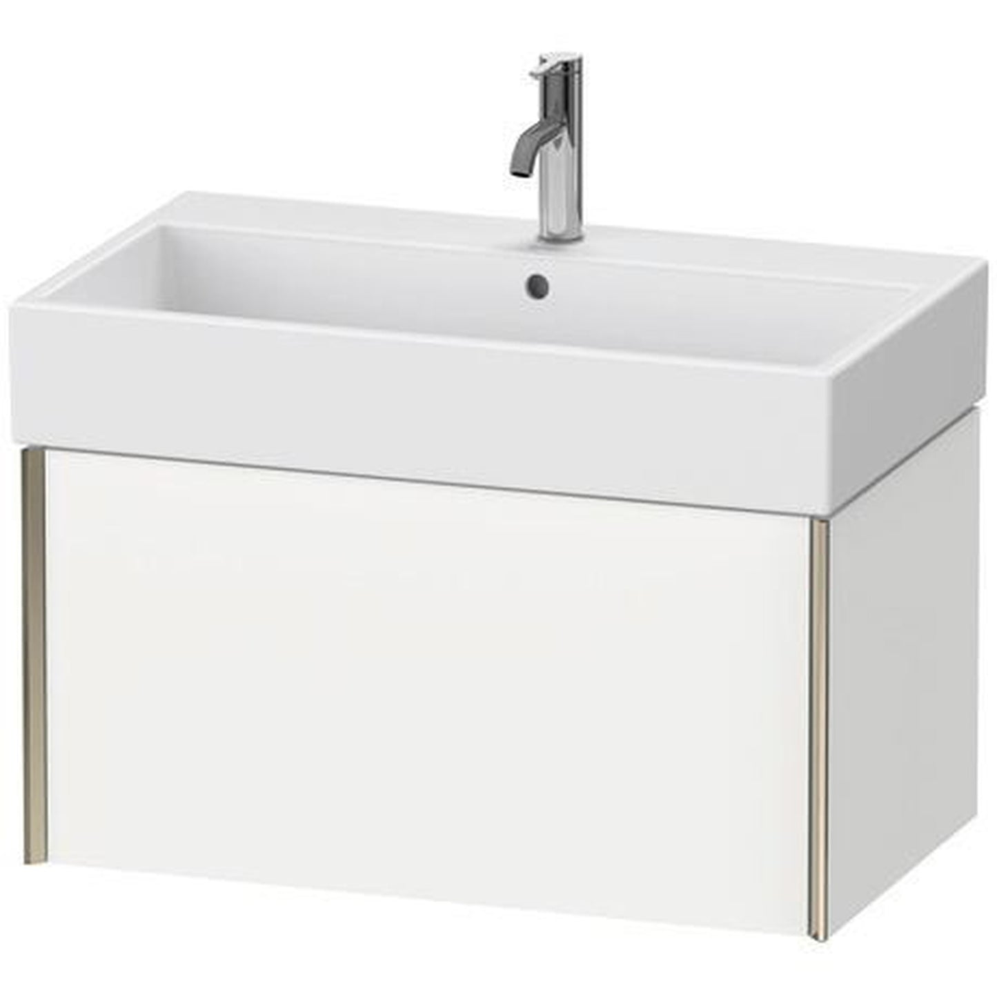 Duravit Xviu 31" x 16" x 18" One Drawer Wall-Mount Vanity Unit, White Matt (XV42360B118)