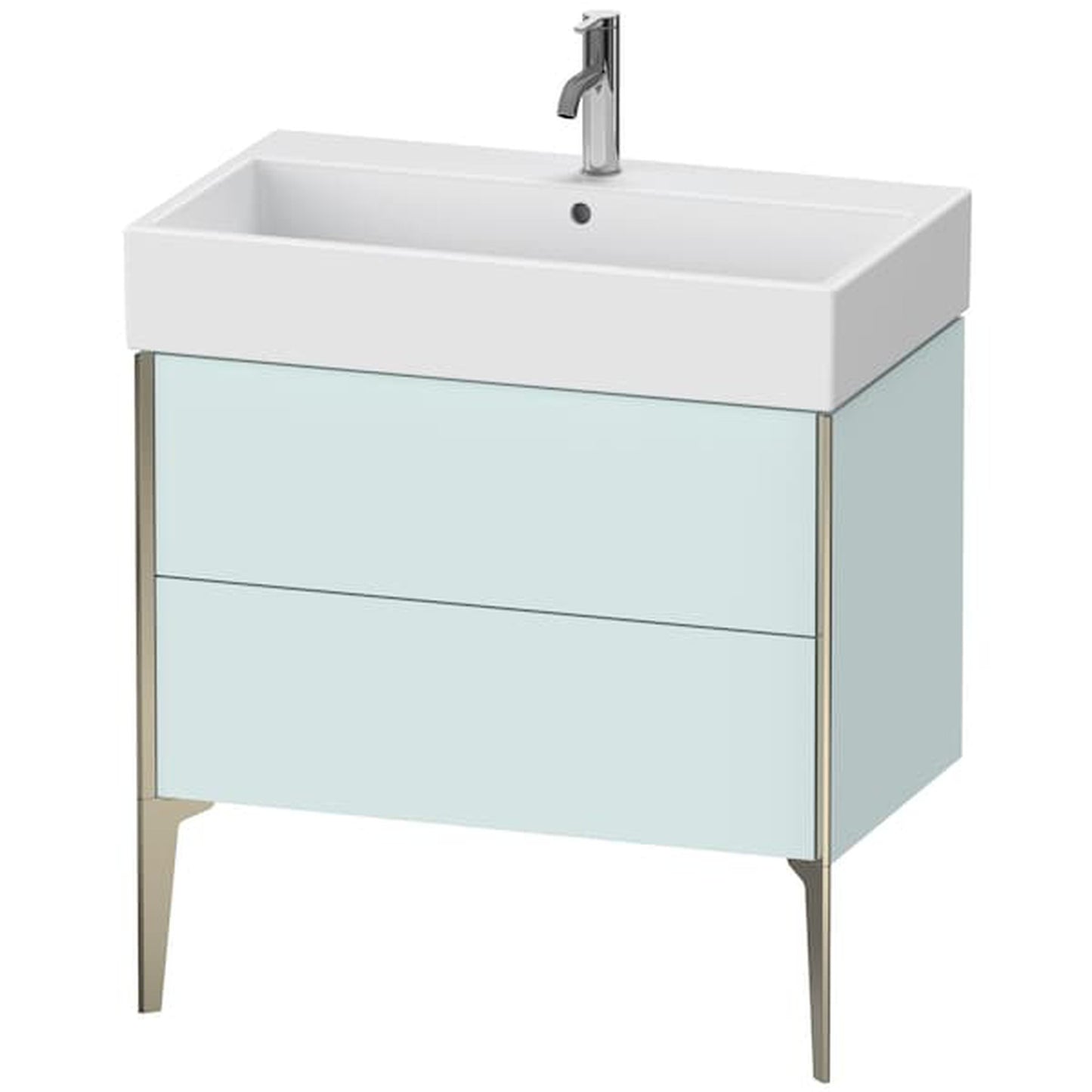 Duravit Xviu 31" x 19" x 18" Two Drawer Floorstanding Vanity Unit, Light Blue (XV45360B109)