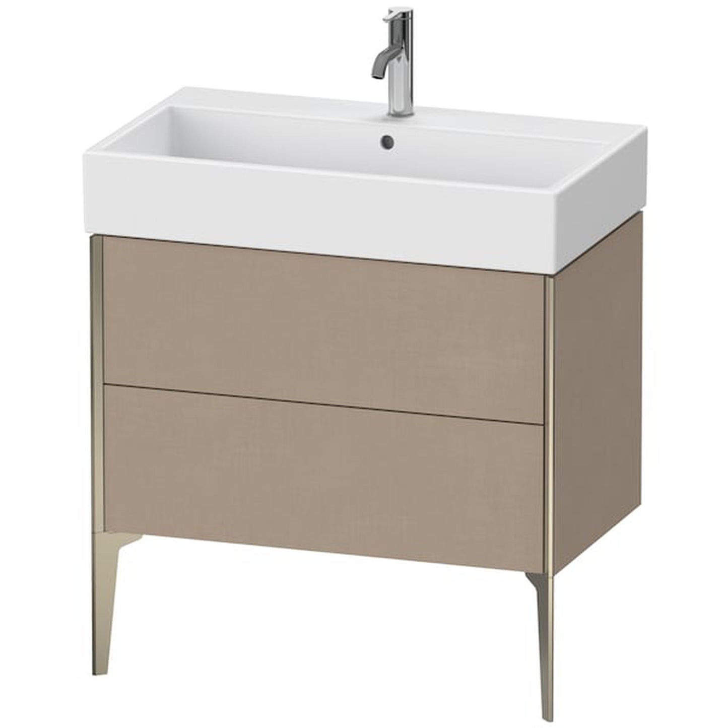 Duravit Xviu 31" x 19" x 18" Two Drawer Floorstanding Vanity Unit, Linen (XV45360B175)