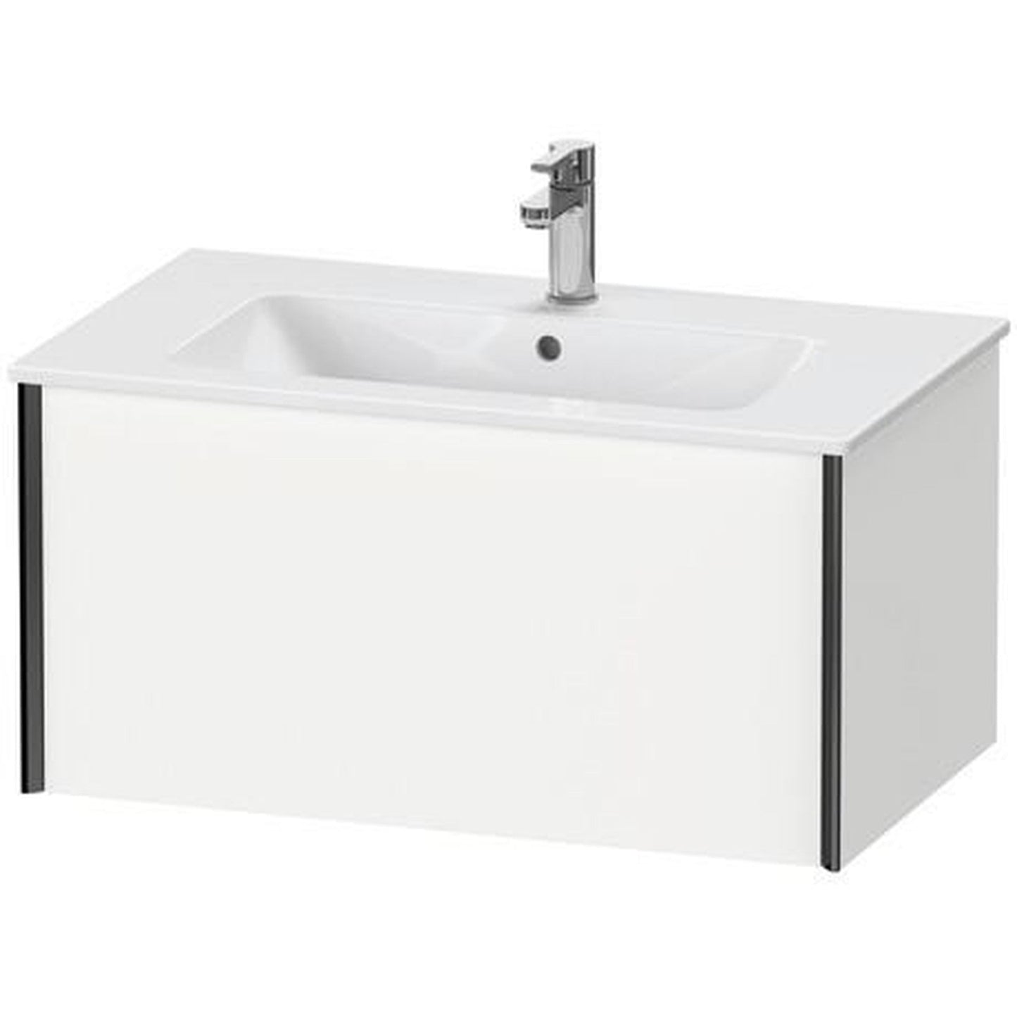 Duravit Xviu 32" x 16" x 19" One Drawer Wall-Mount Vanity Unit, White Matt (XV40260B218)