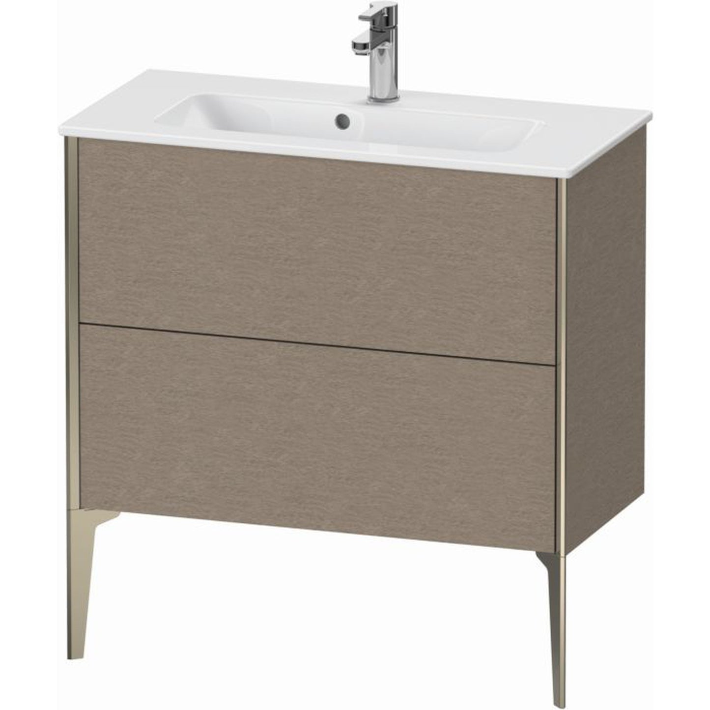 Duravit Xviu 32" x 23" x 15" Two Drawer Floorstanding Vanity Unit, Cashmere Oak (XV44890B111)