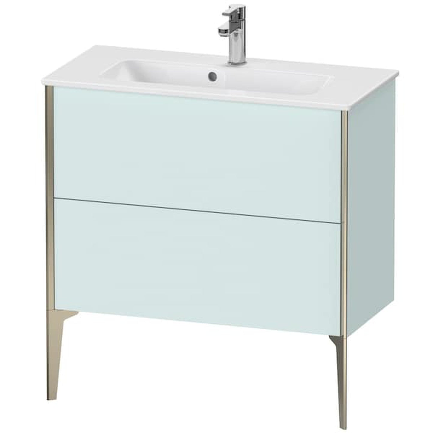 Duravit Xviu 32" x 23" x 15" Two Drawer Floorstanding Vanity Unit, Light Blue (XV44890B109)