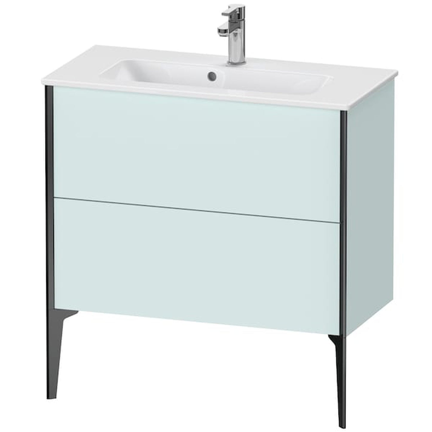 Duravit Xviu 32" x 23" x 15" Two Drawer Floorstanding Vanity Unit, Light Blue (XV44890B209)