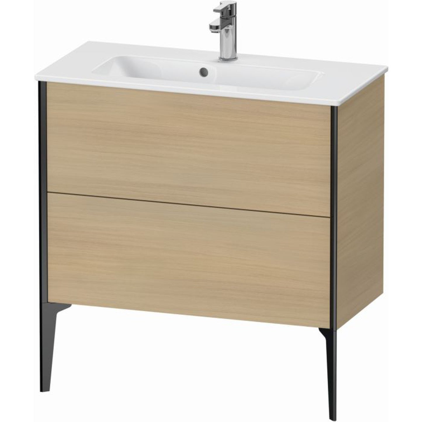 Duravit Xviu 32" x 23" x 15" Two Drawer Floorstanding Vanity Unit, Mediterreanean Oak Real Wood Veneer (XV44890B271)
