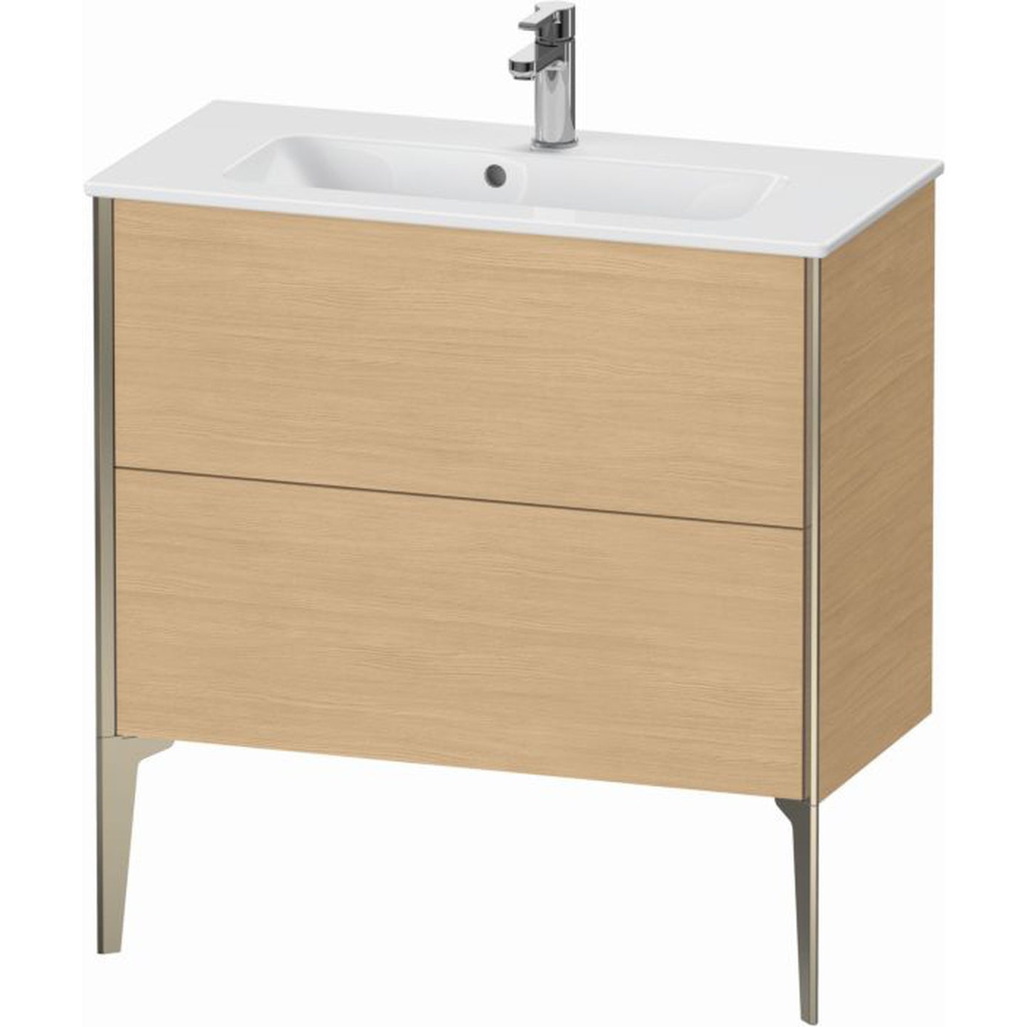 Duravit Xviu 32" x 23" x 15" Two Drawer Floorstanding Vanity Unit, Natural Oak (XV44890B130)