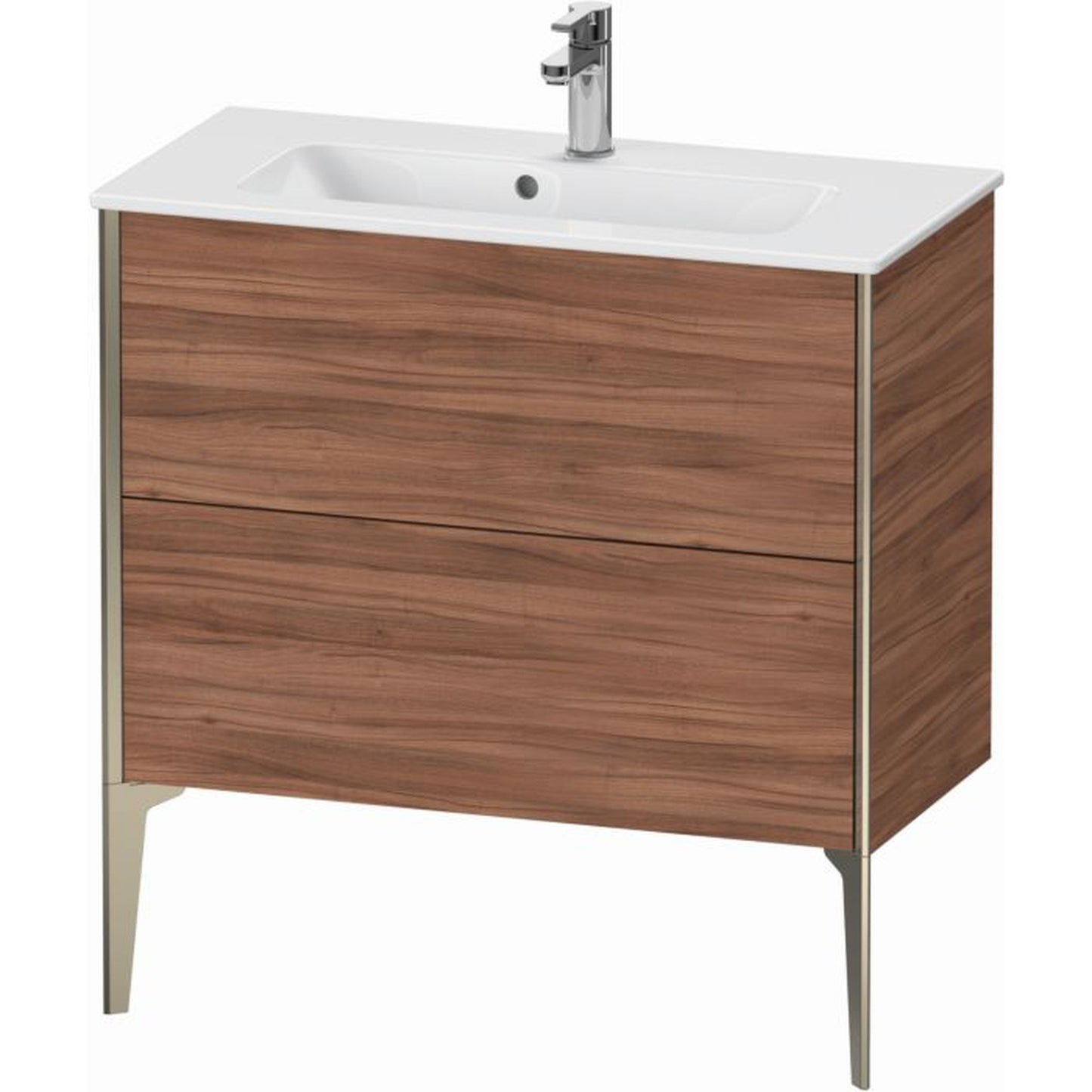 Duravit Xviu 32" x 23" x 15" Two Drawer Floorstanding Vanity Unit, Natural Walnut (XV44890B179)