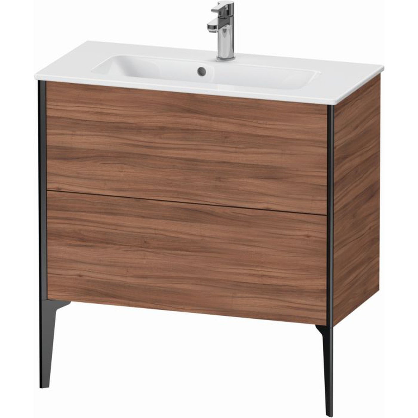 Duravit Xviu 32" x 23" x 15" Two Drawer Floorstanding Vanity Unit, Natural Walnut (XV44890B279)