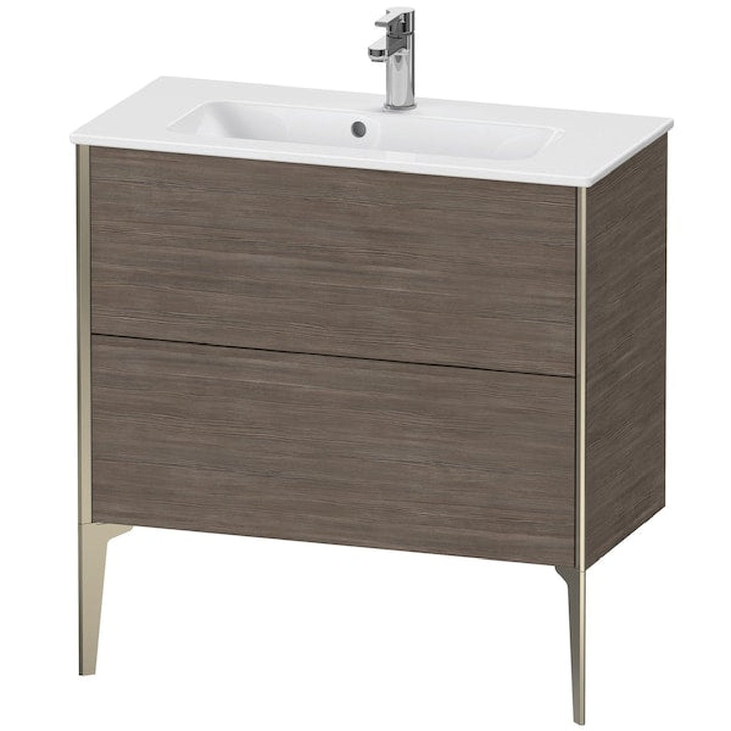 Duravit Xviu 32" x 23" x 15" Two Drawer Floorstanding Vanity Unit, Pine Terra (XV44890B151)