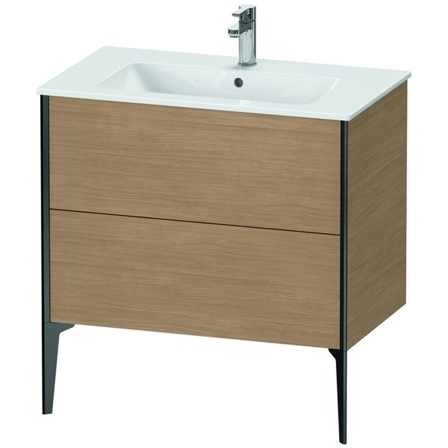 Duravit Xviu 32" x 23" x 19" Two Drawer Floorstanding Vanity Unit, European Oak (XV44820B252)
