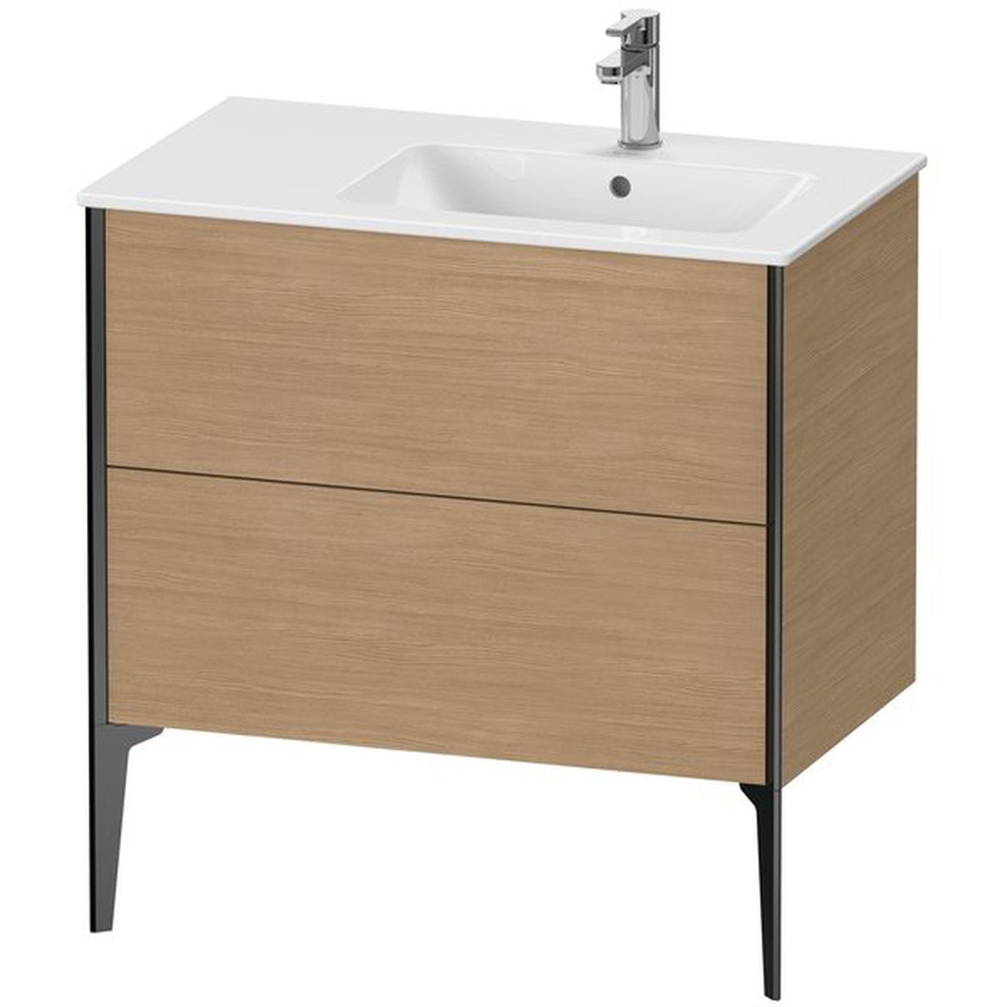 Duravit Xviu 32" x 23" x 19" Two Drawer Floorstanding Vanity Unit, European Oak (XV44870B252)