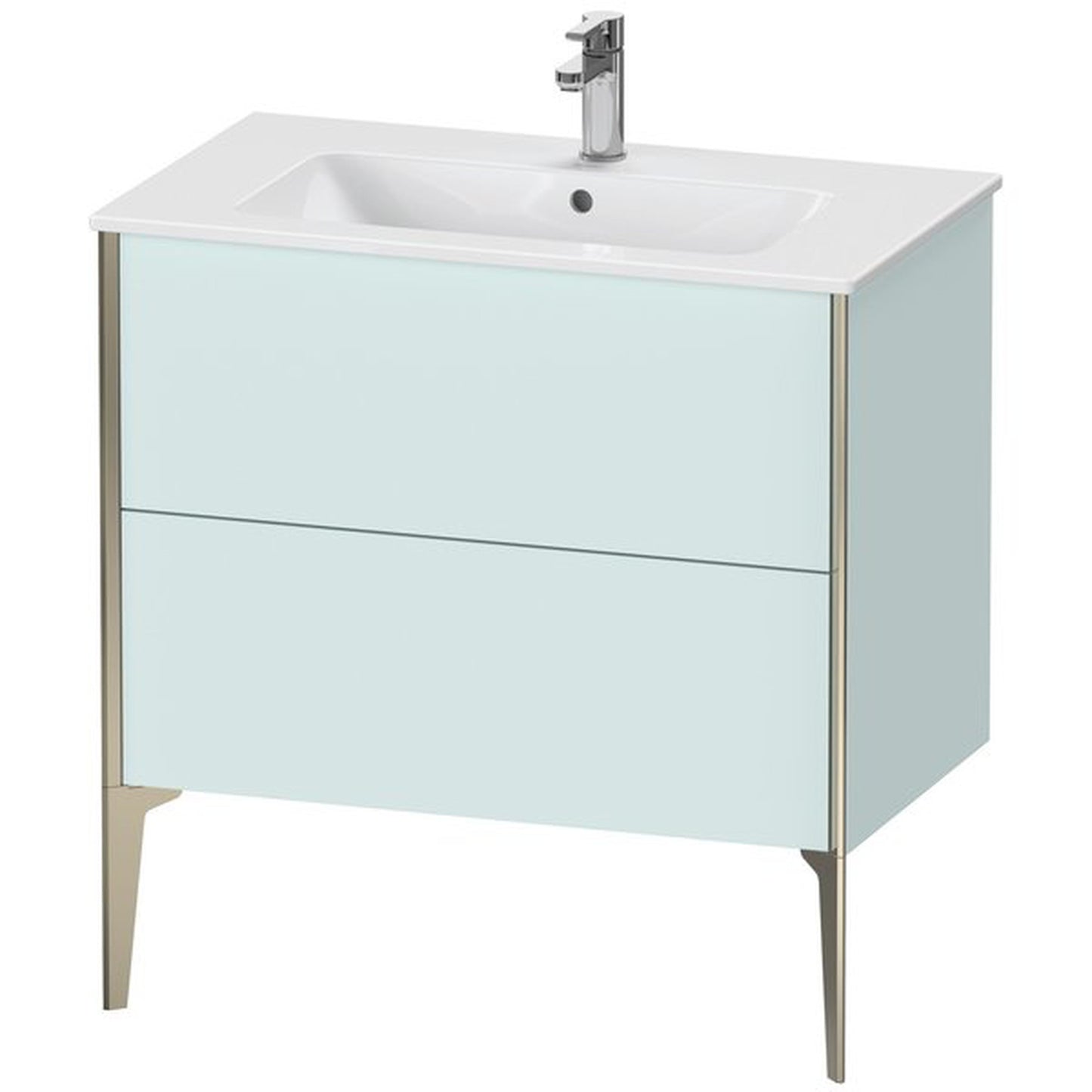 Duravit Xviu 32" x 23" x 19" Two Drawer Floorstanding Vanity Unit, Light Blue (XV44820B109)