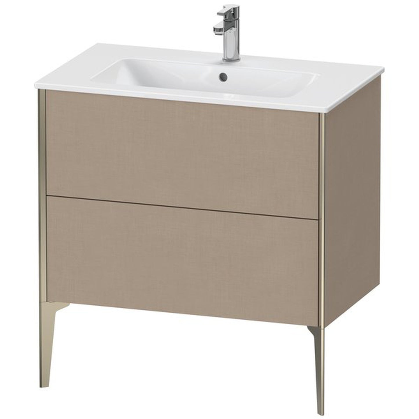 Duravit Xviu 32" x 23" x 19" Two Drawer Floorstanding Vanity Unit, Linen (XV44820B175)