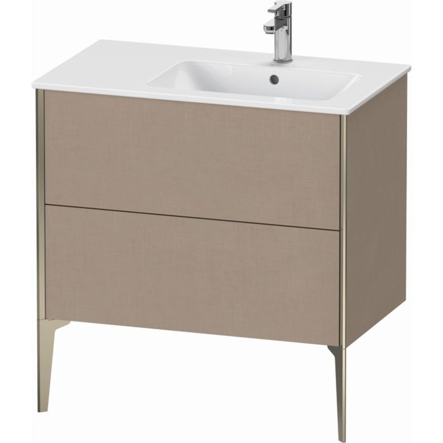 Duravit Xviu 32" x 23" x 19" Two Drawer Floorstanding Vanity Unit, Linen (XV44870B175)