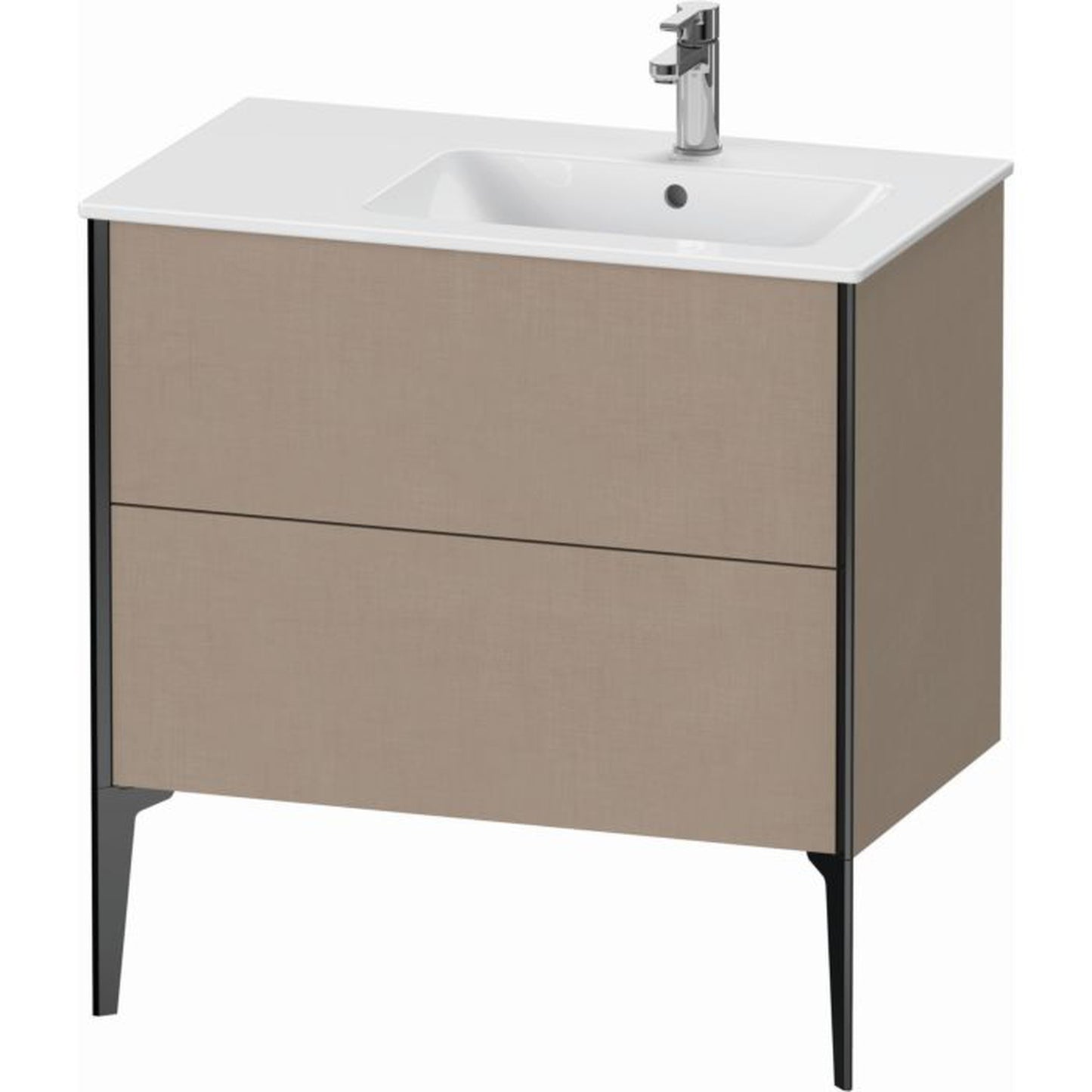 Duravit Xviu 32" x 23" x 19" Two Drawer Floorstanding Vanity Unit, Linen (XV44870B275)