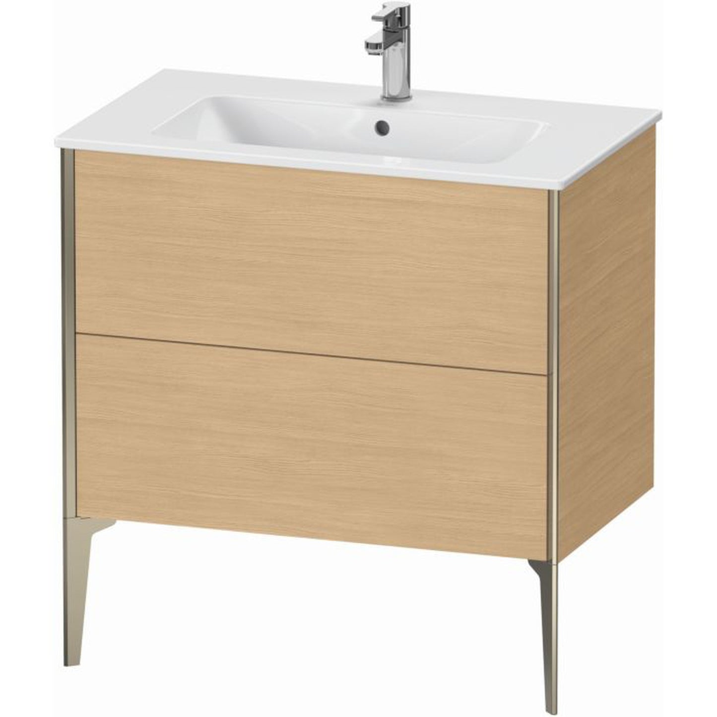 Duravit Xviu 32" x 23" x 19" Two Drawer Floorstanding Vanity Unit, Natural Oak (XV44820B130)