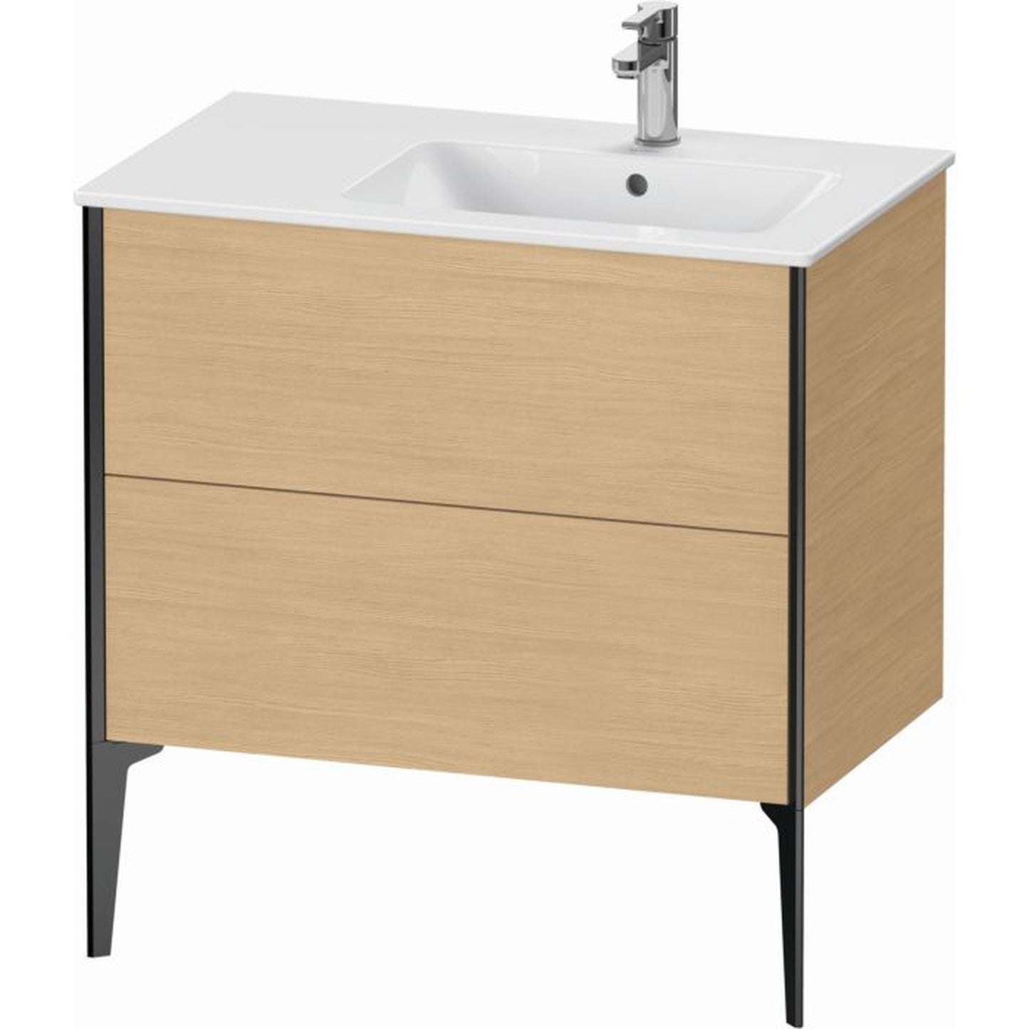 Duravit Xviu 32" x 23" x 19" Two Drawer Floorstanding Vanity Unit, Natural Oak (XV44870B230)