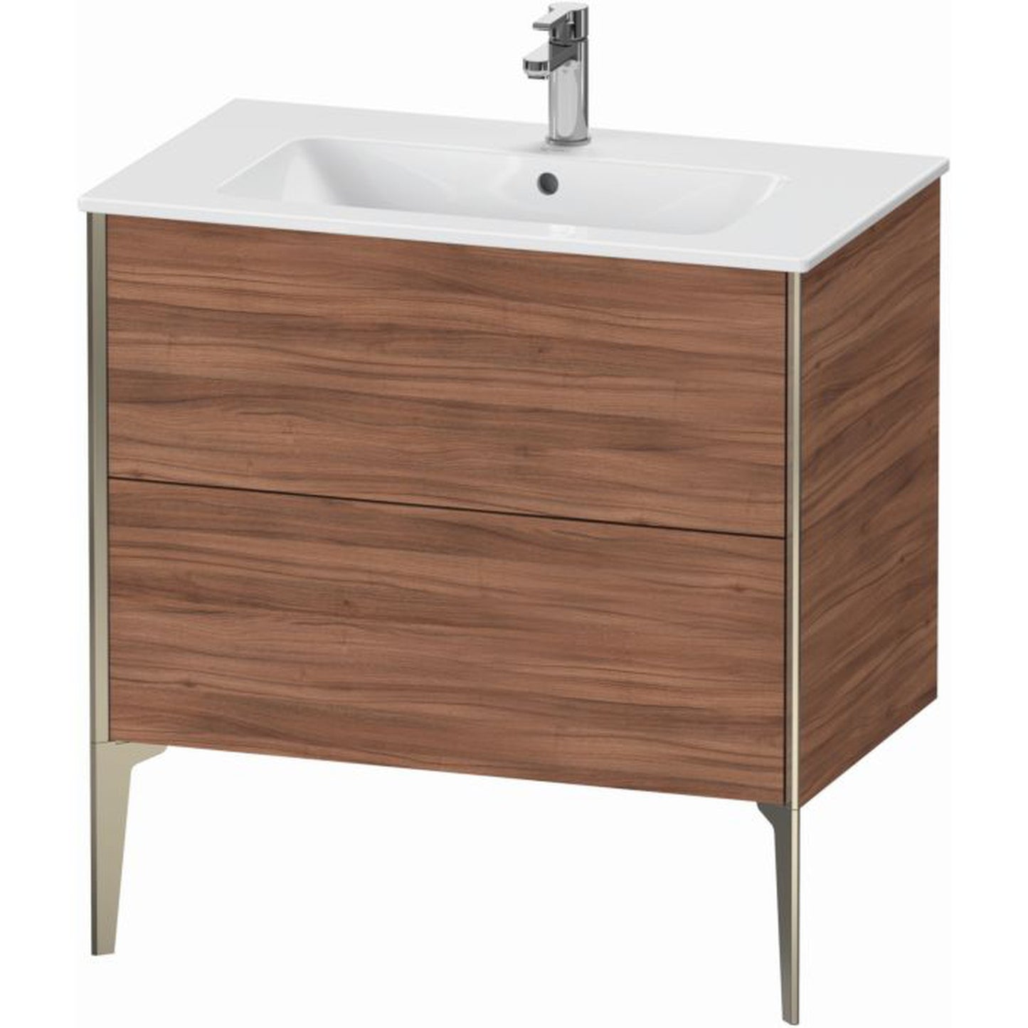 Duravit Xviu 32" x 23" x 19" Two Drawer Floorstanding Vanity Unit, Natural Walnut (XV44820B179)