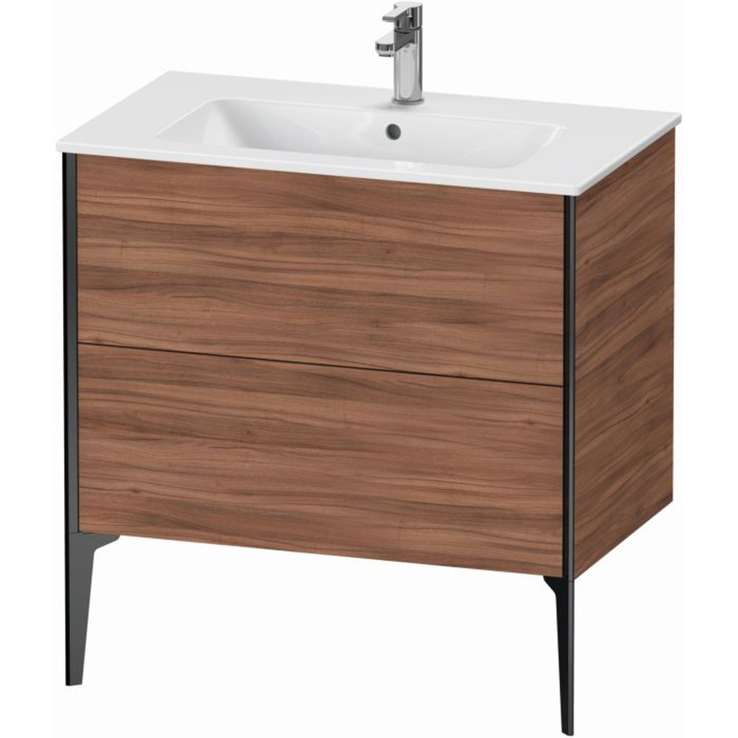 Duravit Xviu 32" x 23" x 19" Two Drawer Floorstanding Vanity Unit, Natural Walnut (XV44820B279)