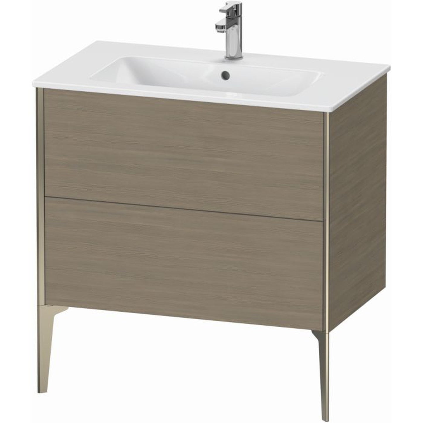 Duravit Xviu 32" x 23" x 19" Two Drawer Floorstanding Vanity Unit, Oak Terra (XV44820B135)