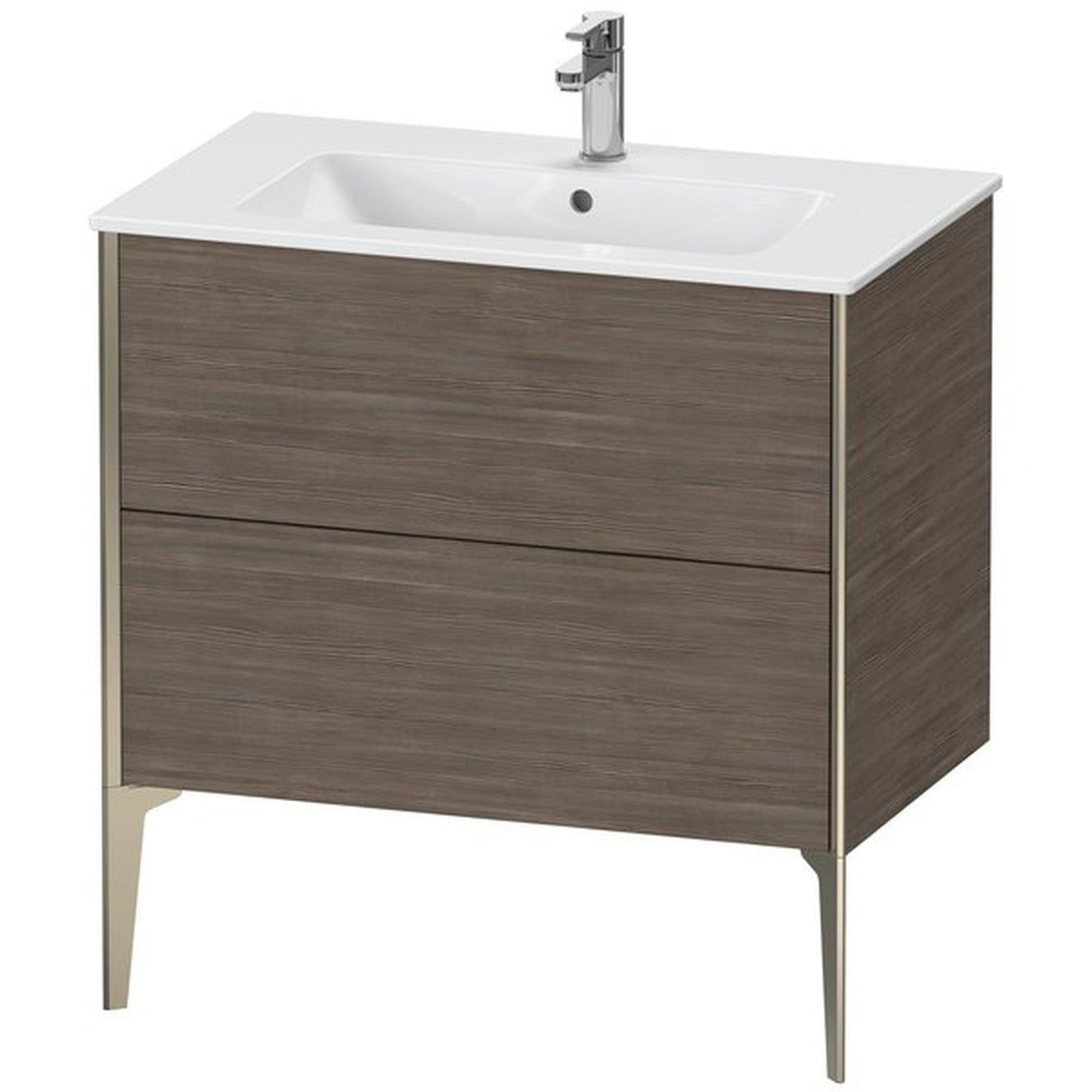 Duravit Xviu 32" x 23" x 19" Two Drawer Floorstanding Vanity Unit, Pine Terra (XV44820B151)