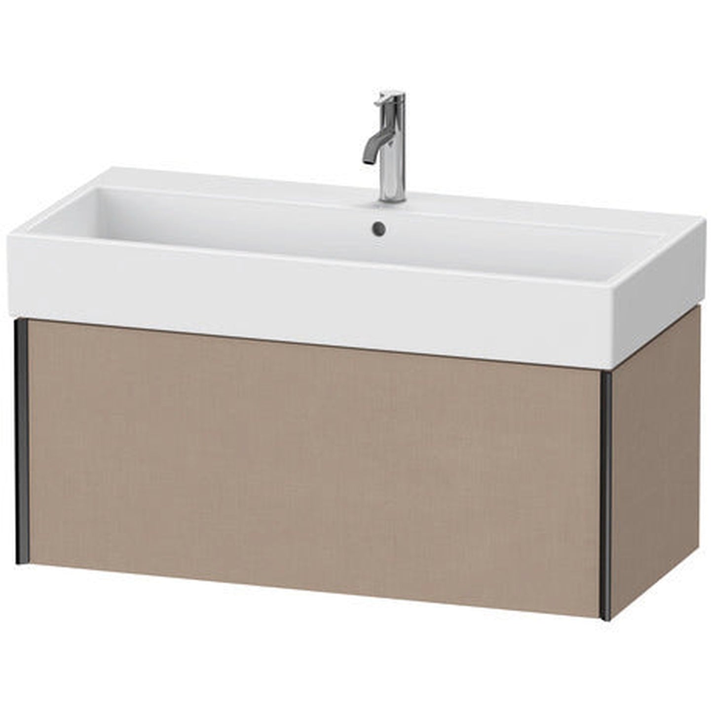 Duravit Xviu 39" x 16" x 18" One Drawer Wall-Mount Vanity Unit, Linen (XV42370B275)
