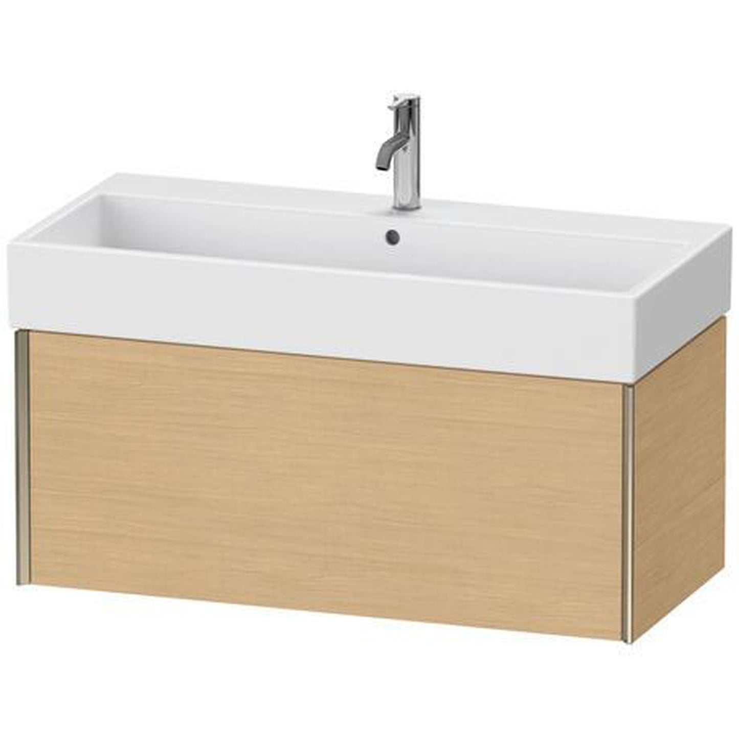 Duravit Xviu 39" x 16" x 18" One Drawer Wall-Mount Vanity Unit, Natural Oak (XV42370B130)
