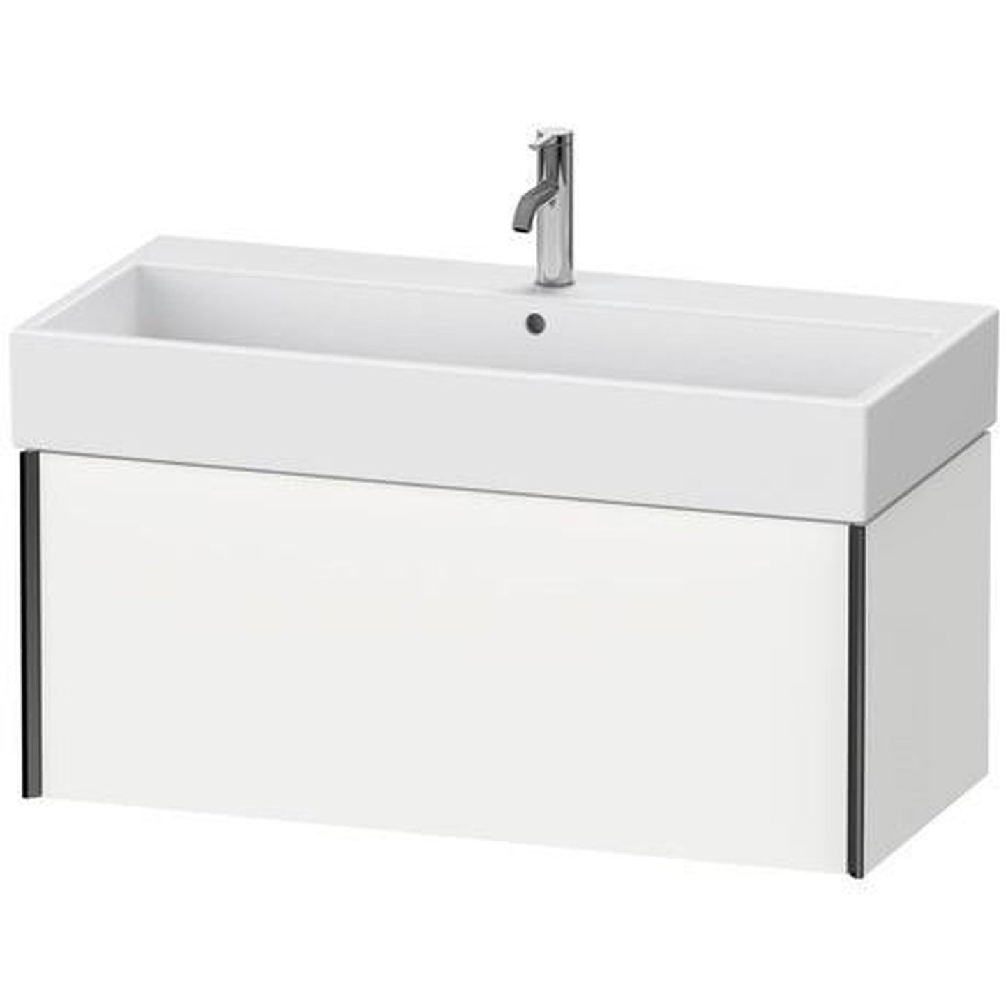 Duravit Xviu 39" x 16" x 18" One Drawer Wall-Mount Vanity Unit, White Matt (XV42370B218)