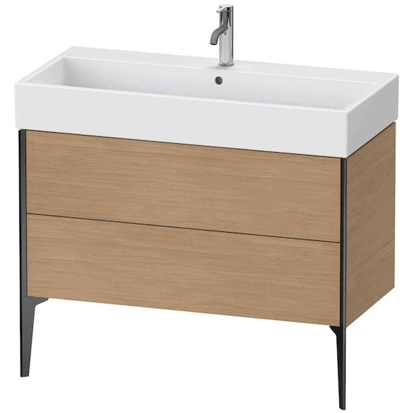 Duravit Xviu 39" x 19" x 18" Two Drawer Floorstanding Vanity Unit, European Oak (XV45370B252)