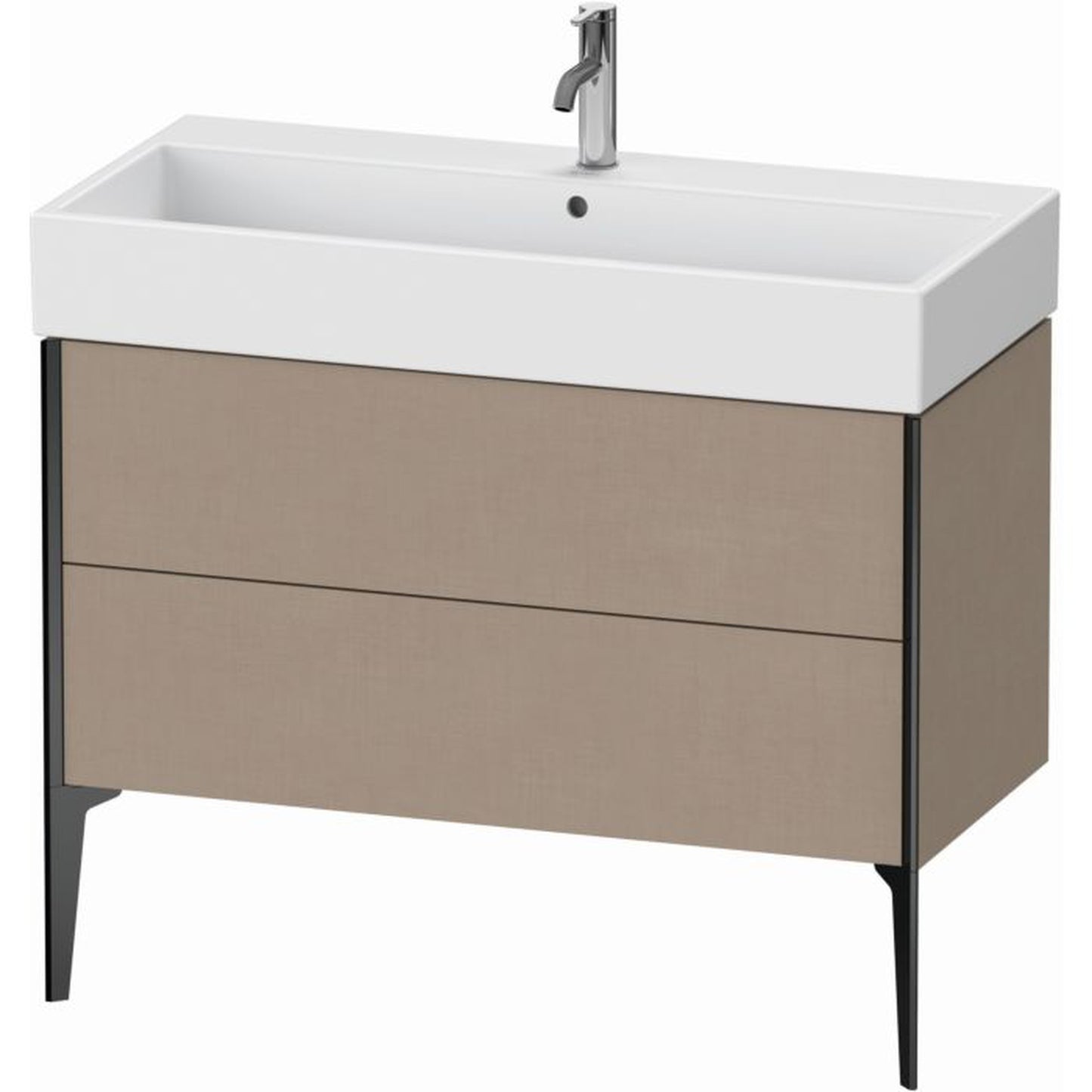 Duravit Xviu 39" x 19" x 18" Two Drawer Floorstanding Vanity Unit, Linen (XV45370B275)