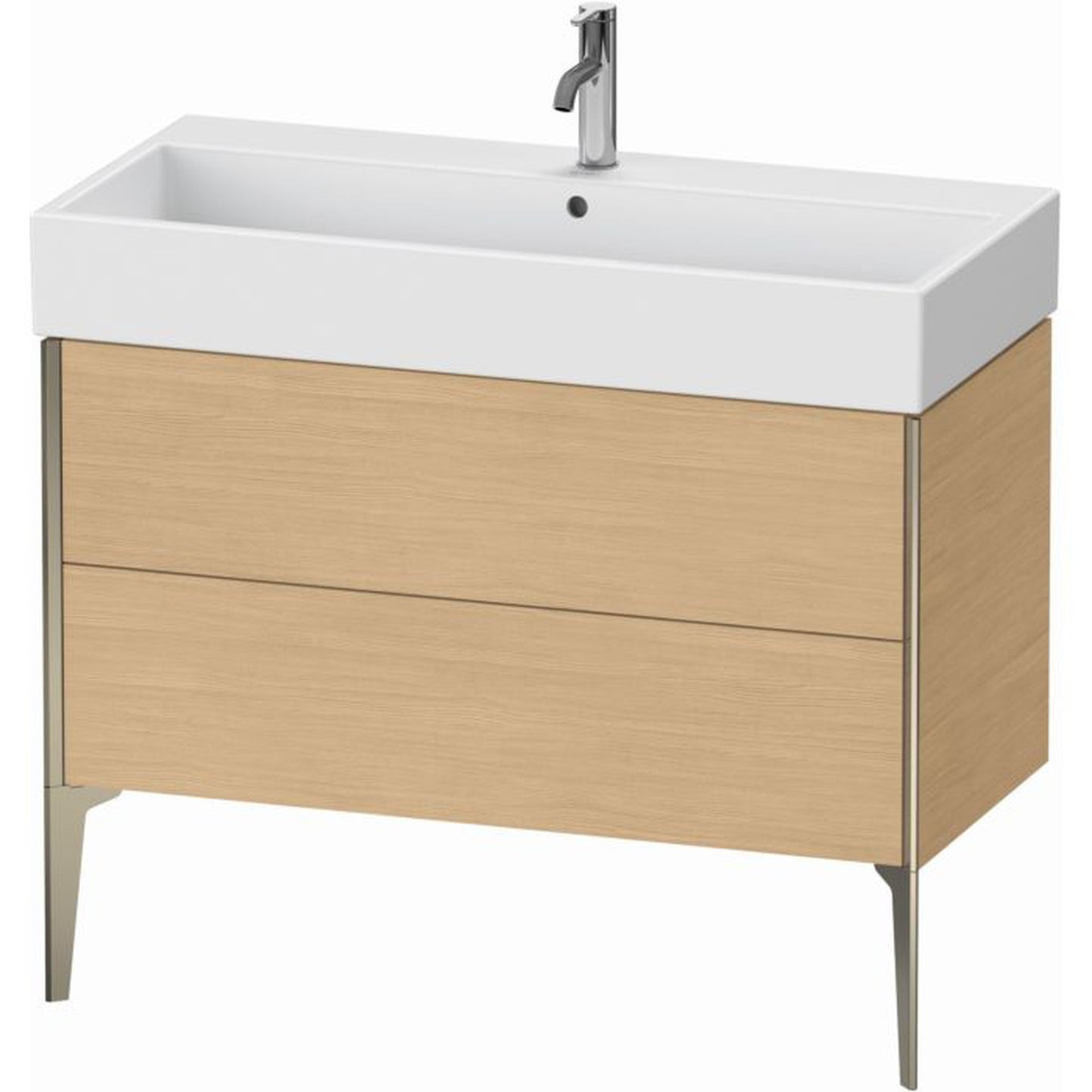 Duravit Xviu 39" x 19" x 18" Two Drawer Floorstanding Vanity Unit, Natural Oak (XV45370B130)
