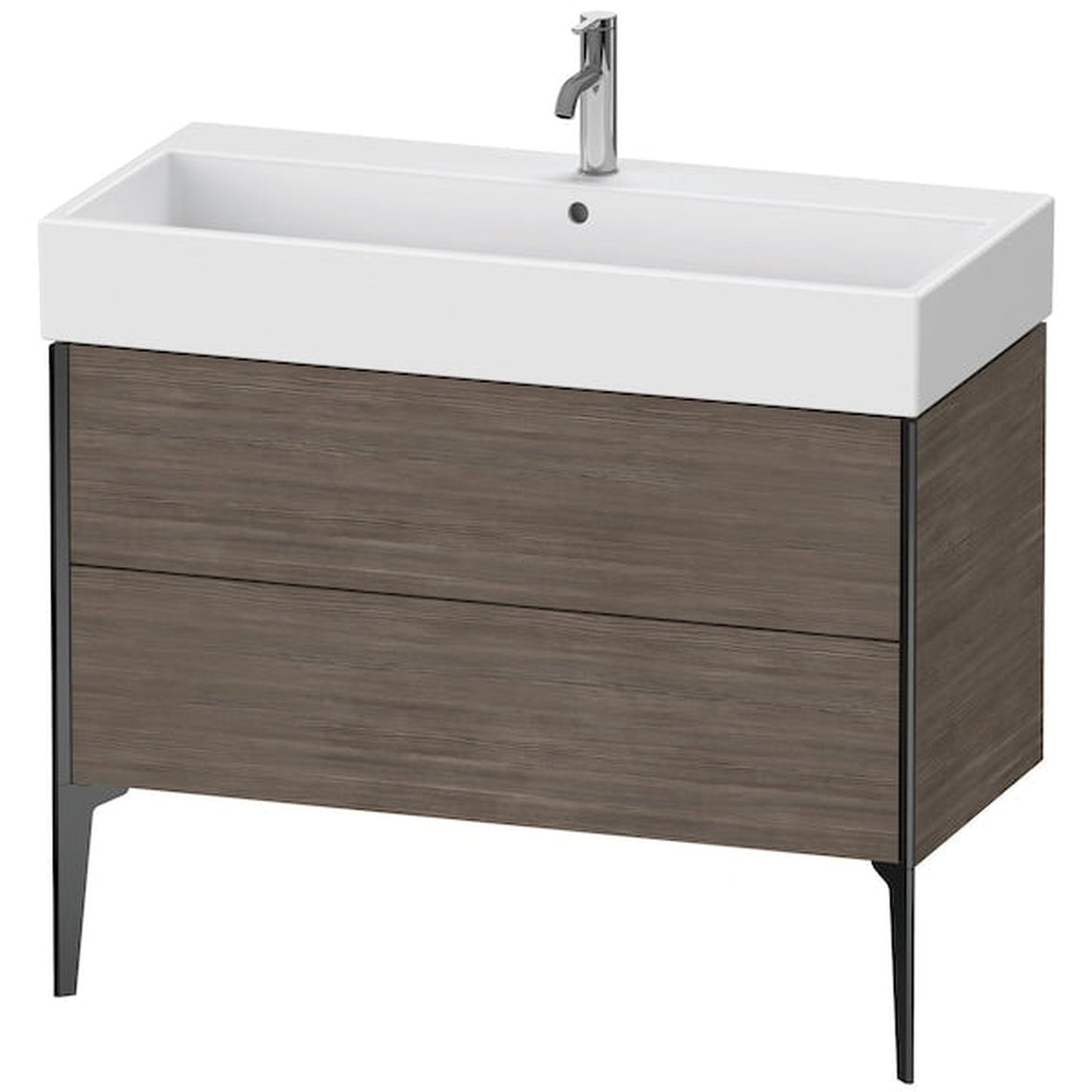Duravit Xviu 39" x 19" x 18" Two Drawer Floorstanding Vanity Unit, Pine Terra (XV45370B251)