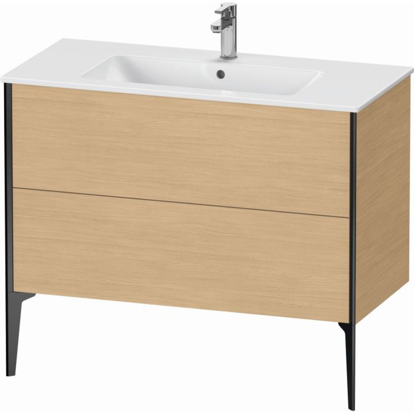 Duravit Xviu 40" x 23" x 19" Two Drawer Floorstanding Vanity Unit, Natural Oak (XV44830B230)