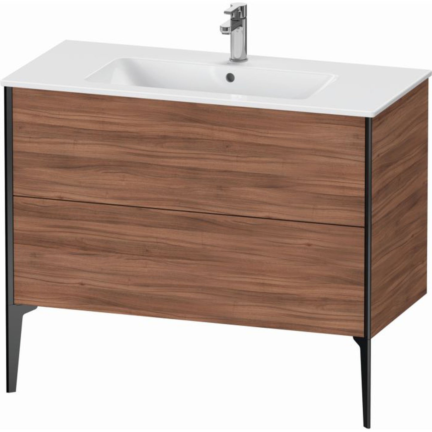 Duravit Xviu 40" x 23" x 19" Two Drawer Floorstanding Vanity Unit, Natural Walnut (XV44830B279)