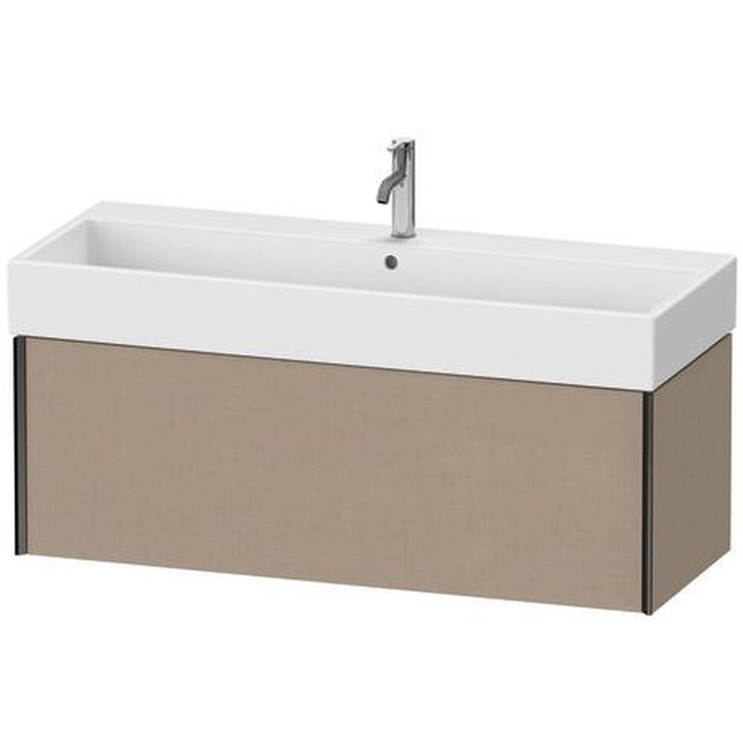 Duravit Xviu 47" x 16" x 18" One Drawer Wall-Mount Vanity Unit, Linen (XV42380B275)