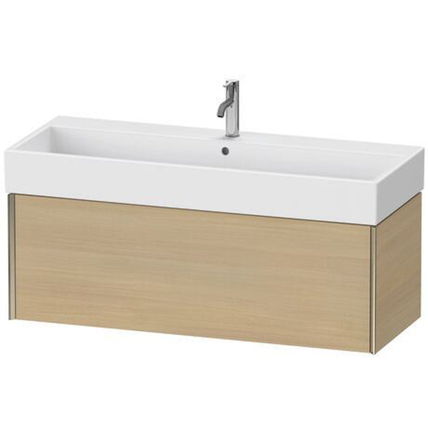 Duravit Xviu 47" x 16" x 18" One Drawer Wall-Mount Vanity Unit, Mediterreanean Oak Real Wood Veneer (XV42380B171)