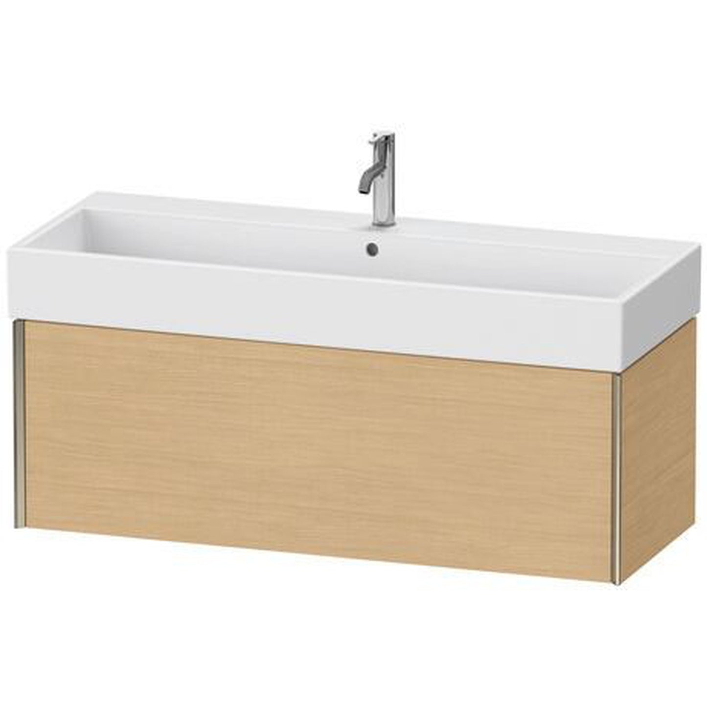 Duravit Xviu 47" x 16" x 18" One Drawer Wall-Mount Vanity Unit, Natural Oak (XV42380B130)