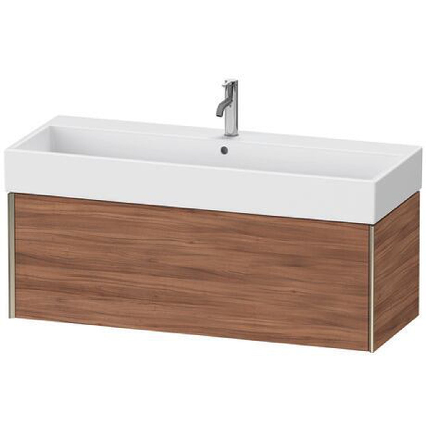 Duravit Xviu 47" x 16" x 18" One Drawer Wall-Mount Vanity Unit, Natural Walnut (XV42380B179)