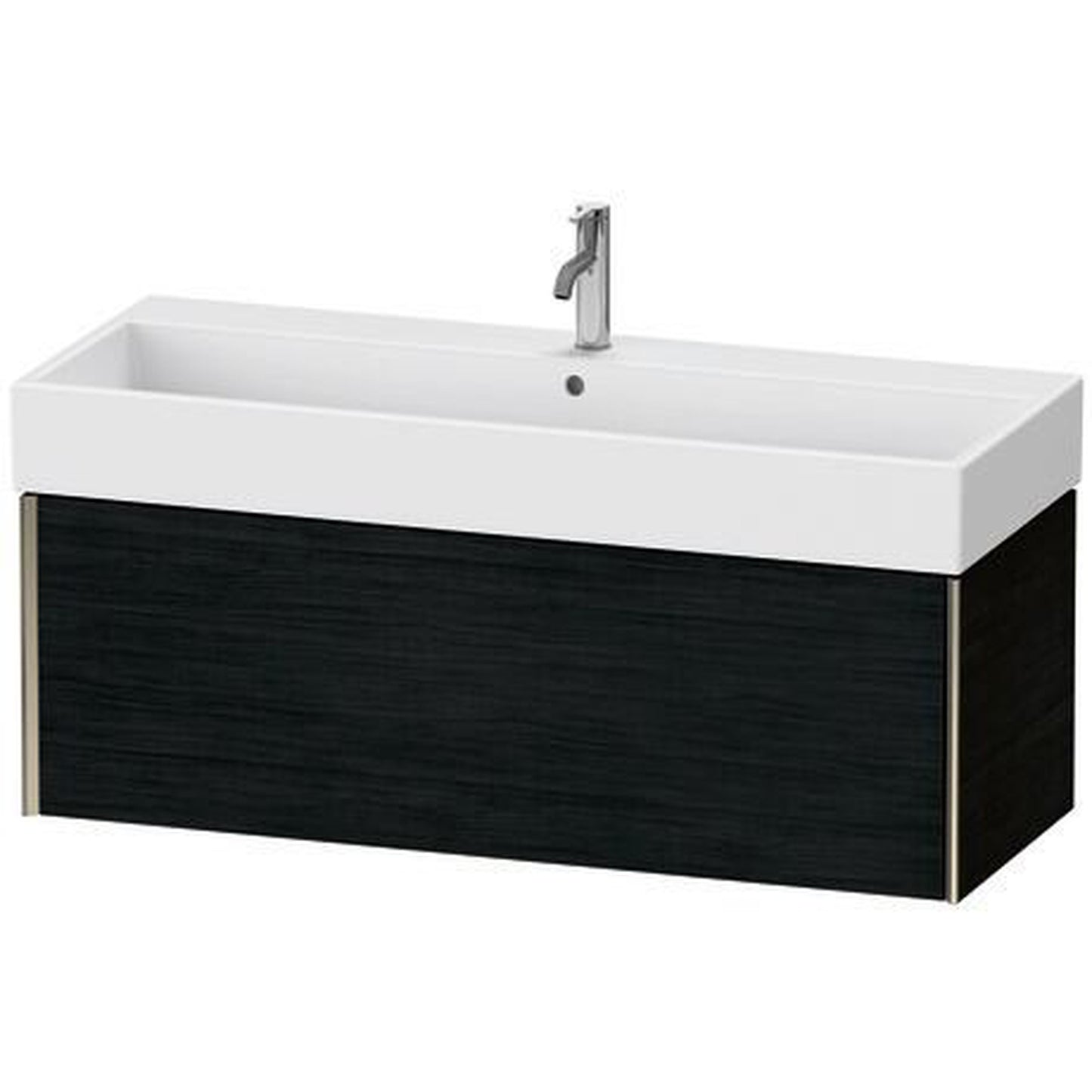 Duravit Xviu 47" x 16" x 18" One Drawer Wall-Mount Vanity Unit, Oak Black (XV42380B116)
