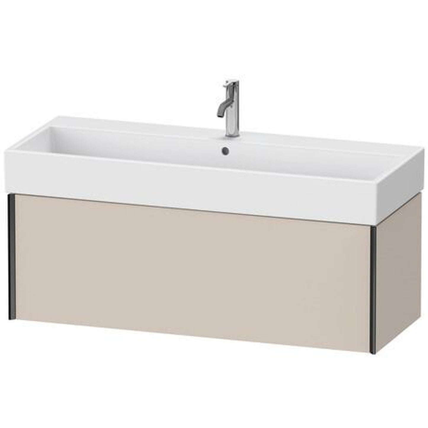 Duravit Xviu 47" x 16" x 18" One Drawer Wall-Mount Vanity Unit, Taupe Matt (XV42380B291)