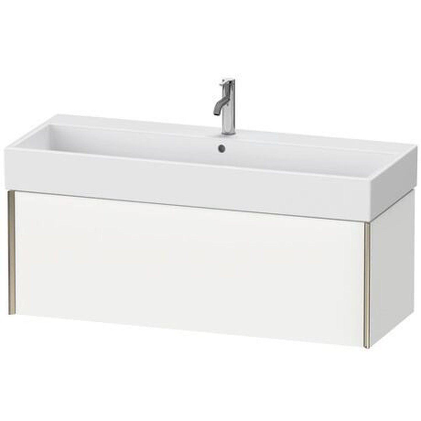 Duravit Xviu 47" x 16" x 18" One Drawer Wall-Mount Vanity Unit, White Matt (XV42380B118)