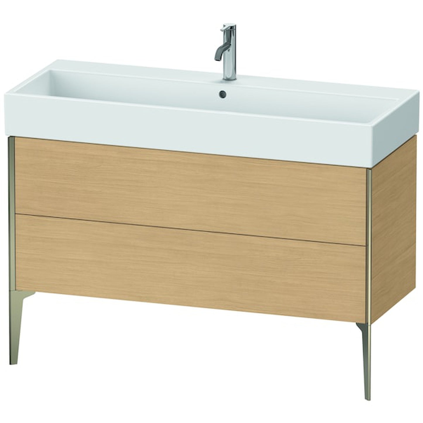 Duravit Xviu 47" x 19" x 18" Two Drawer Floorstanding Vanity Unit, Natural Oak (XV45380B130)