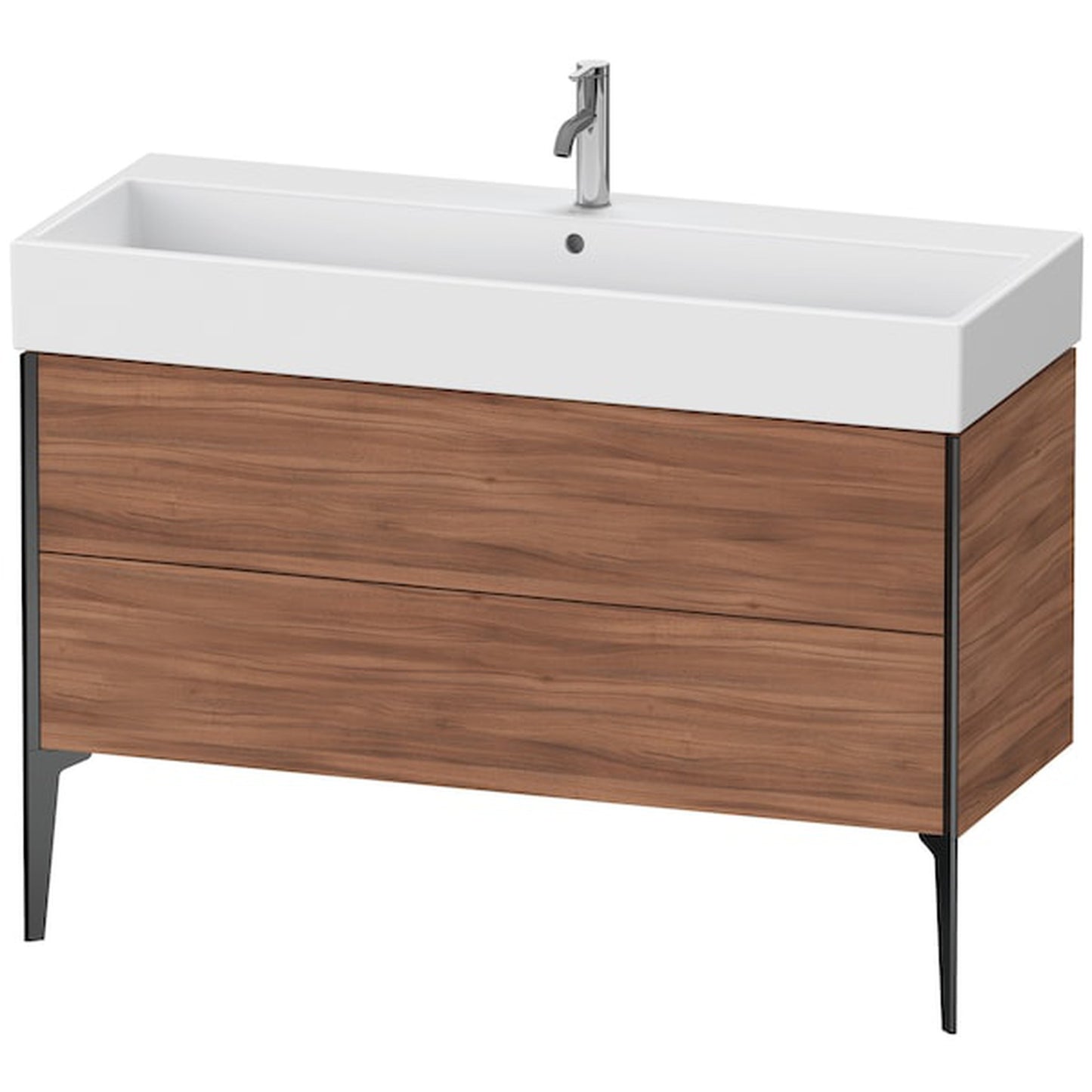 Duravit Xviu 47" x 19" x 18" Two Drawer Floorstanding Vanity Unit, Natural Walnut (XV45380B279)