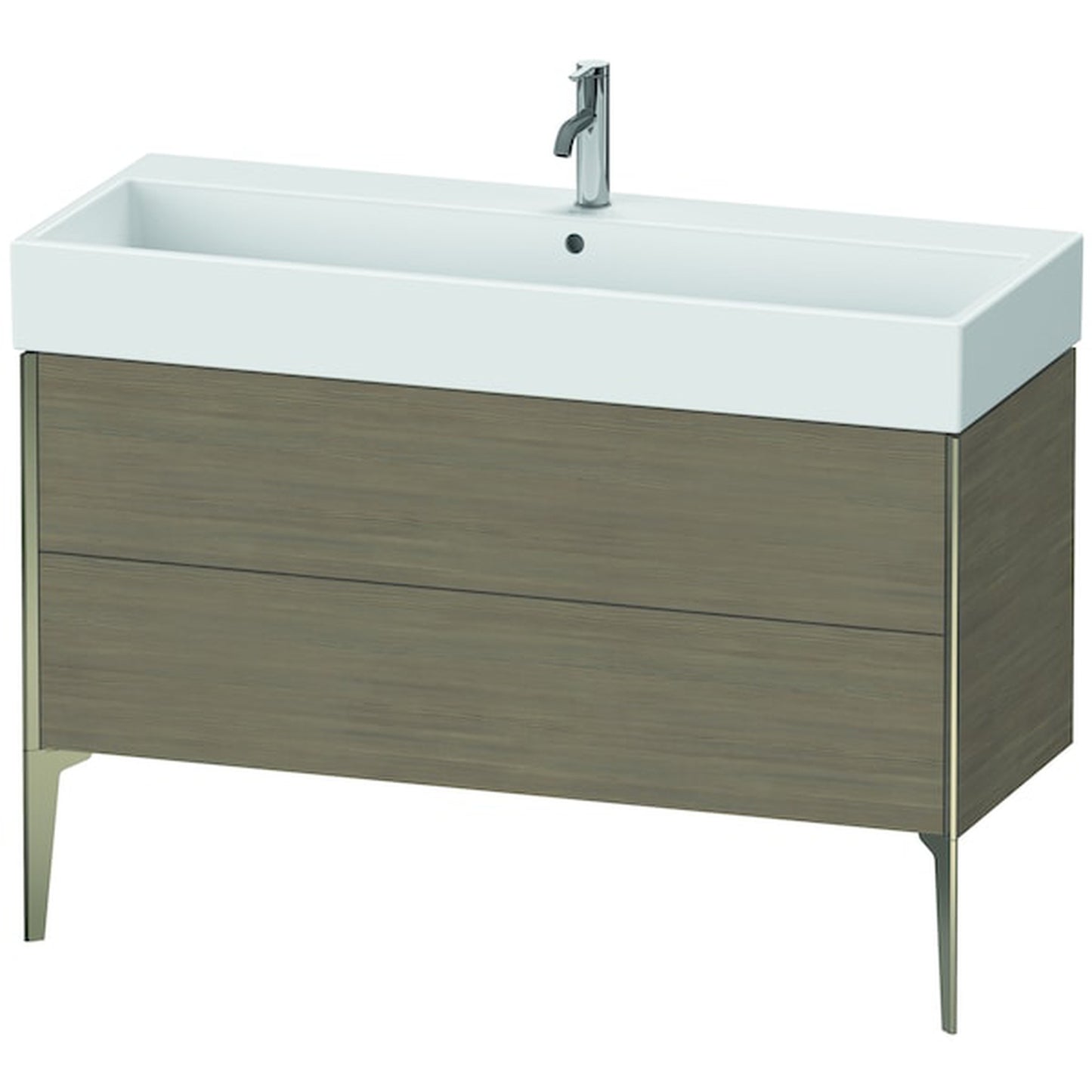 Duravit Xviu 47" x 19" x 18" Two Drawer Floorstanding Vanity Unit, Oak Terra (XV45380B135)