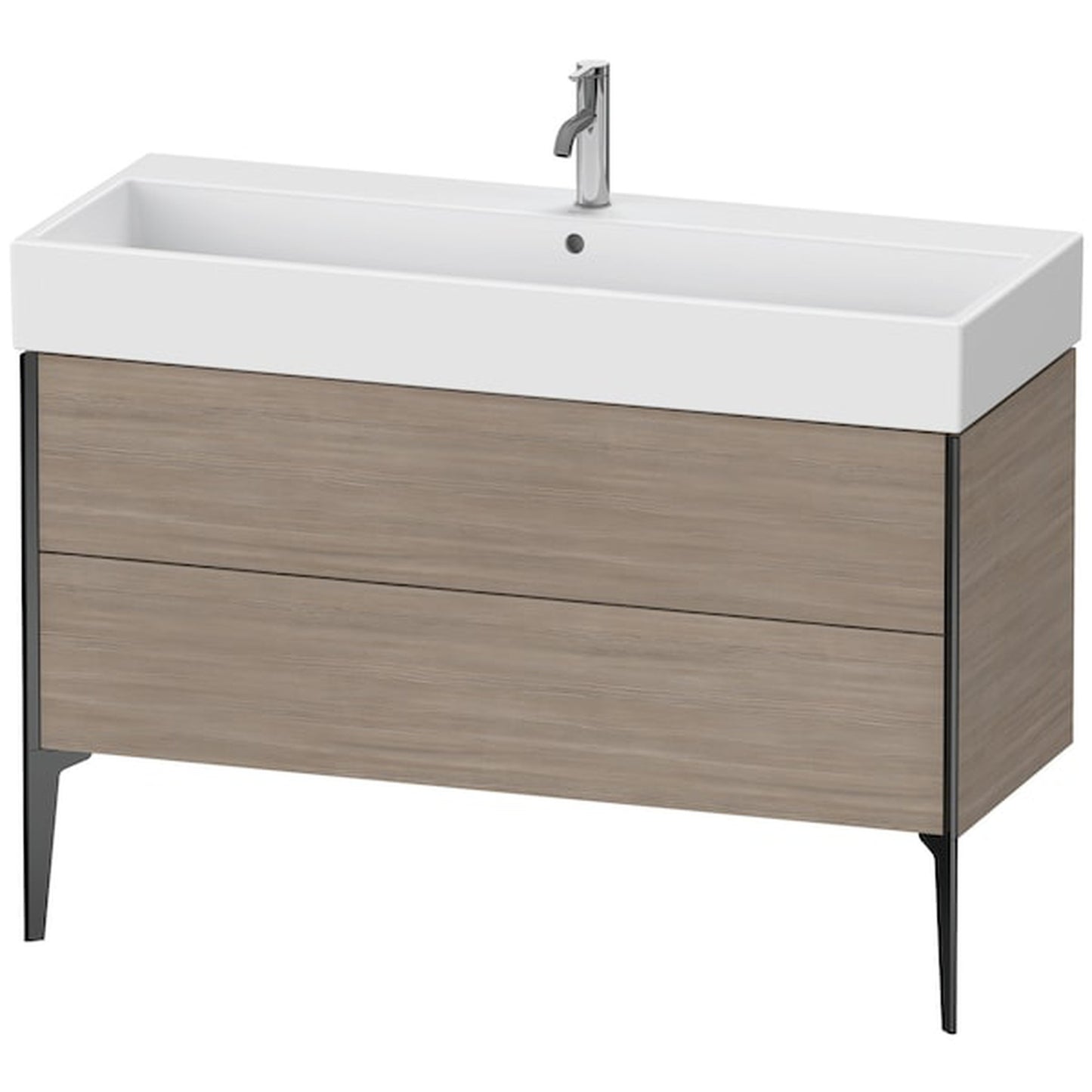 Duravit Xviu 47" x 19" x 18" Two Drawer Floorstanding Vanity Unit, Pine Silver (XV45380B231)