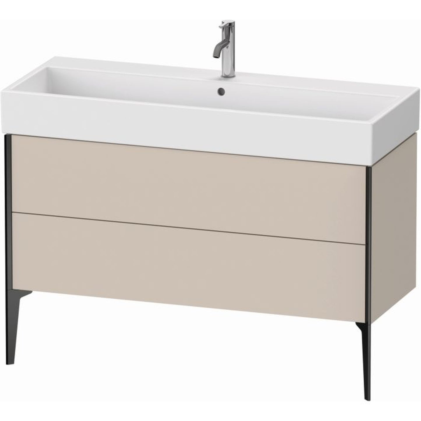 Duravit Xviu 47" x 19" x 18" Two Drawer Floorstanding Vanity Unit, Taupe Matt (XV45380B291)