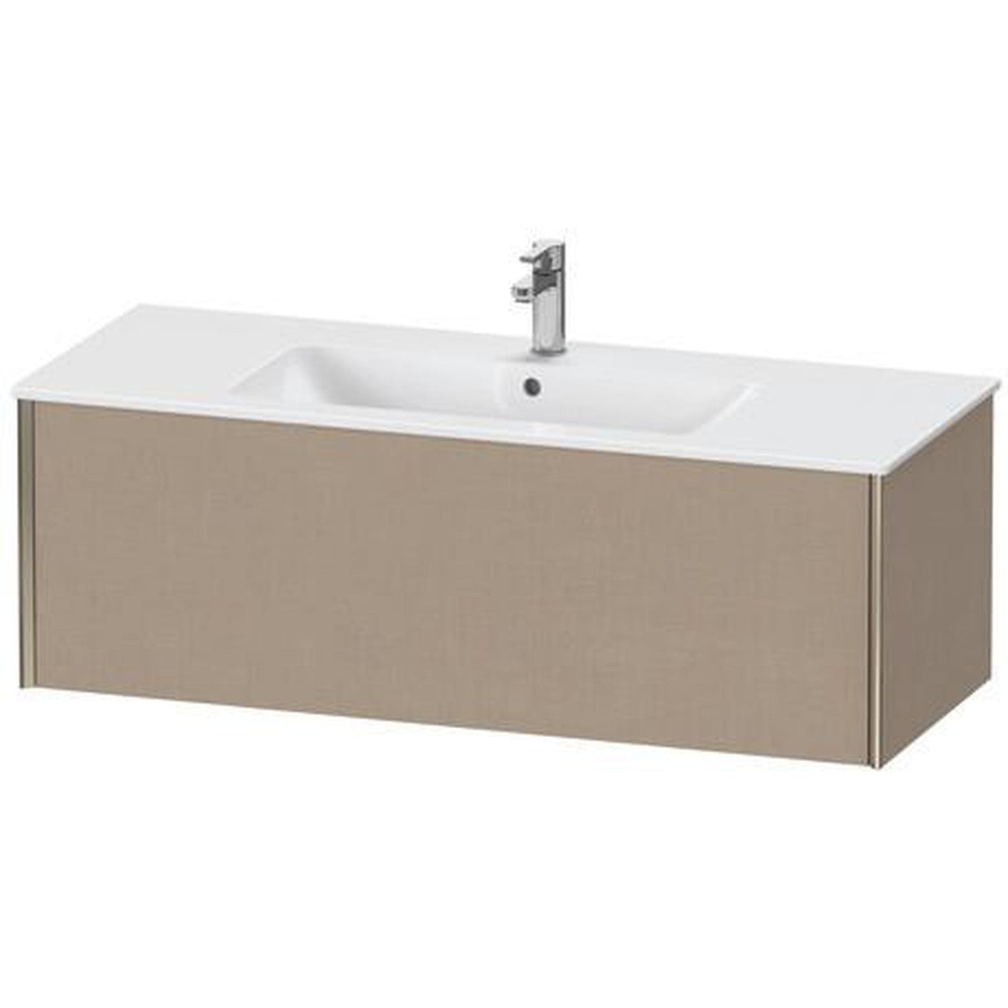 Duravit Xviu 48" x 16" x 19" One Drawer Wall-Mount Vanity Unit, Linen (XV40280B175)