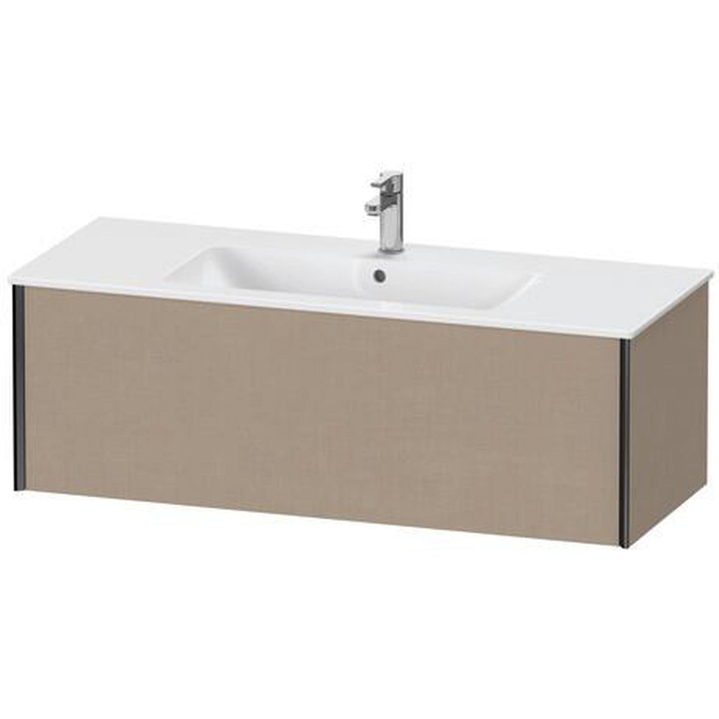 Duravit Xviu 48" x 16" x 19" One Drawer Wall-Mount Vanity Unit, Linen (XV40280B275)
