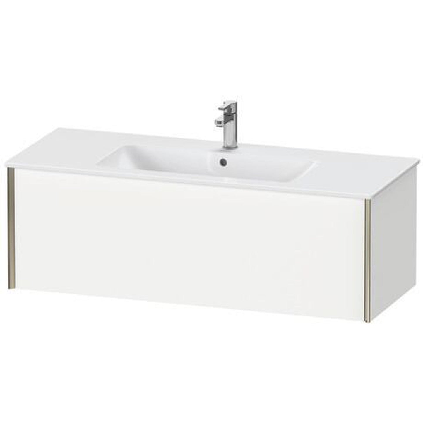 Duravit Xviu 48" x 16" x 19" One Drawer Wall-Mount Vanity Unit, White Matt (XV40280B118)