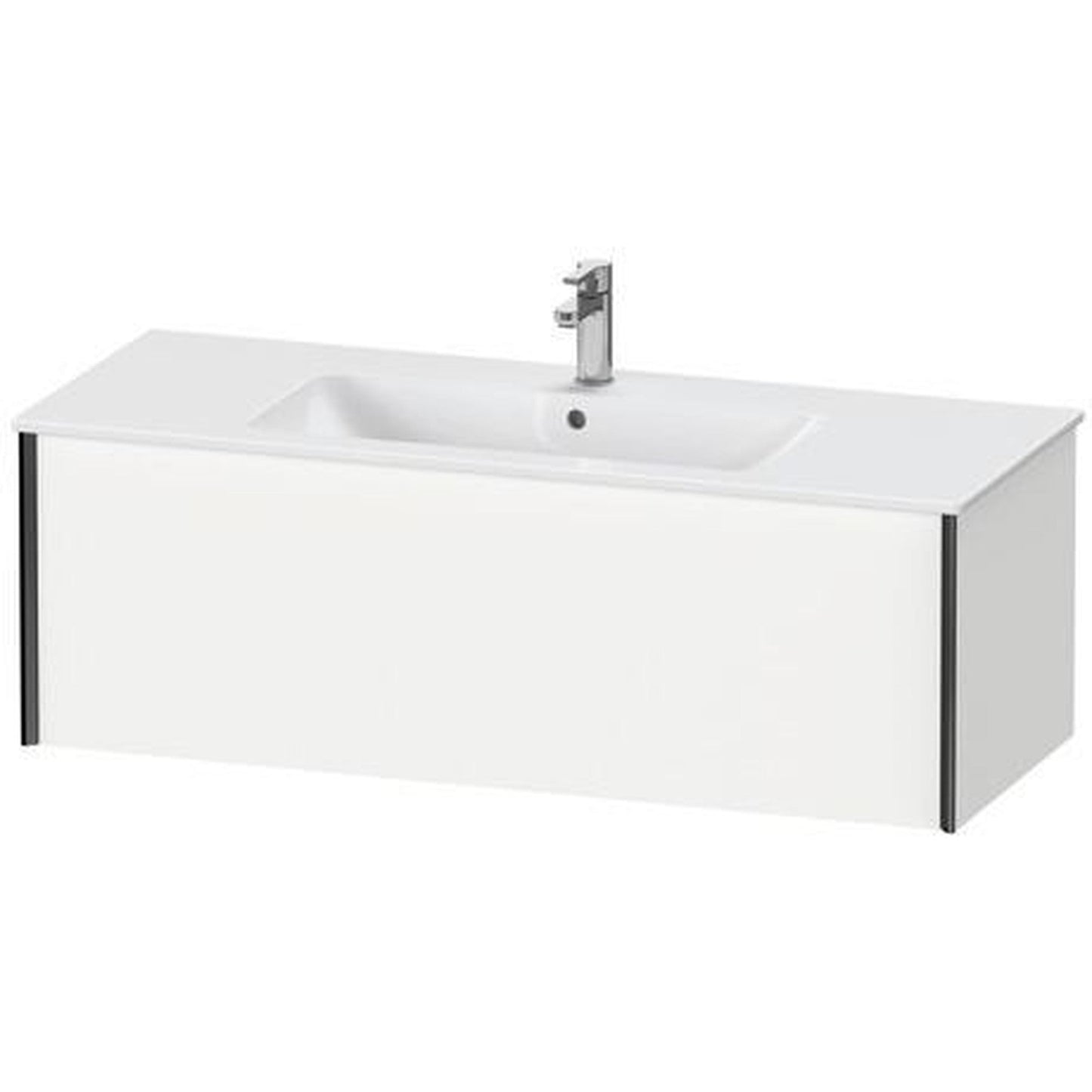 Duravit Xviu 48" x 16" x 19" One Drawer Wall-Mount Vanity Unit, White Matt (XV40280B218)