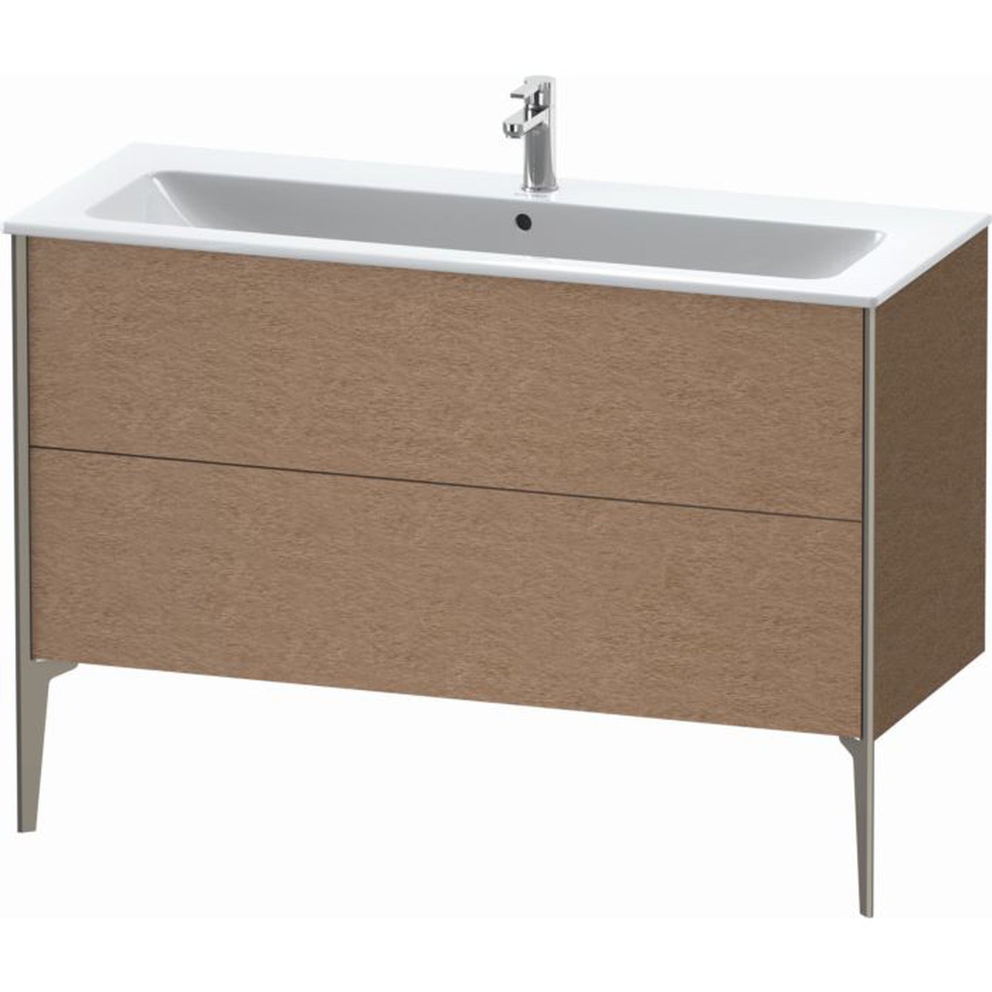 Duravit Xviu 48" x 23" x 19" Two Drawer Floorstanding Vanity Unit, Cashmere Oak (XV44840B111)